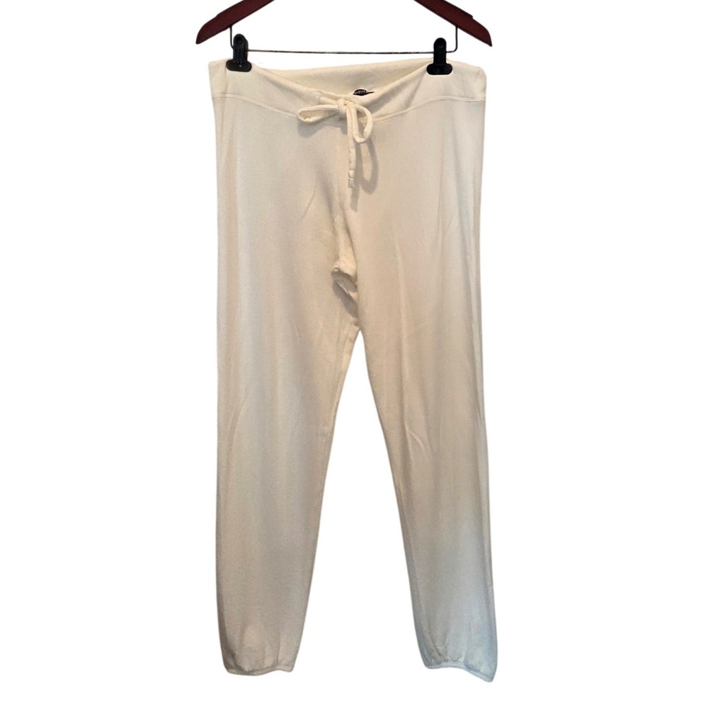 Bleusalt The Jogger Drawstring Elastic Cuff Cream Coastal Minimalist Size 1